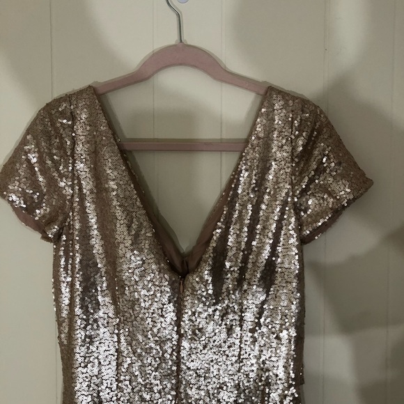 NWT Shimmering Gold Bridesmaids/ Party Dress - Picture 6 of 11
